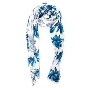 Bamboo and Cotton Printed Square Shawl