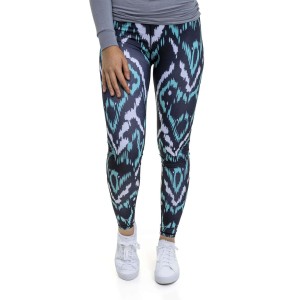 Women's Full Length Bamboo Leggings - Zig Zag