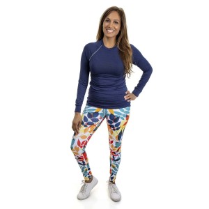 Women's Full Length Bamboo Leggings - Autumn Leaf