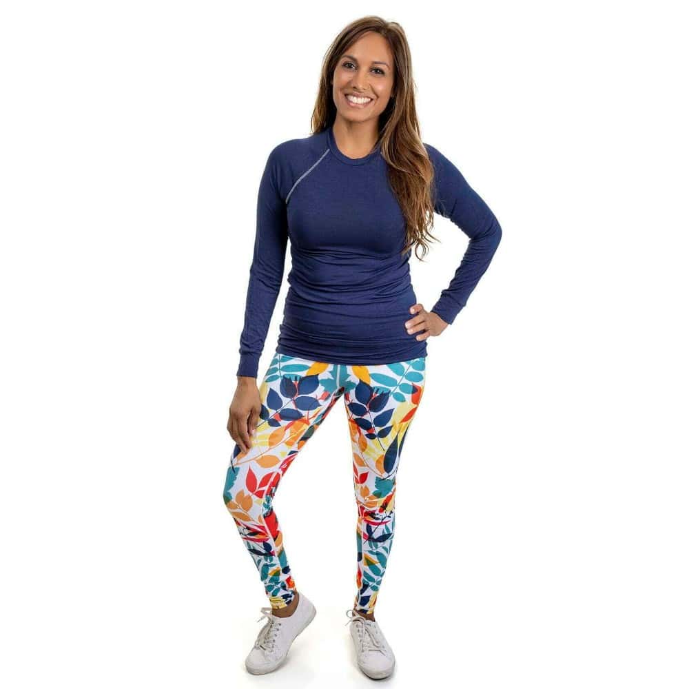 Women’s Bamboo Leggings – Autumn Leaf