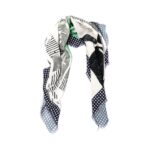 Bamboo and Cotton Square Scarf - Mint Cream